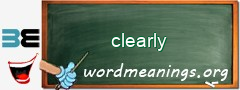 WordMeaning blackboard for clearly